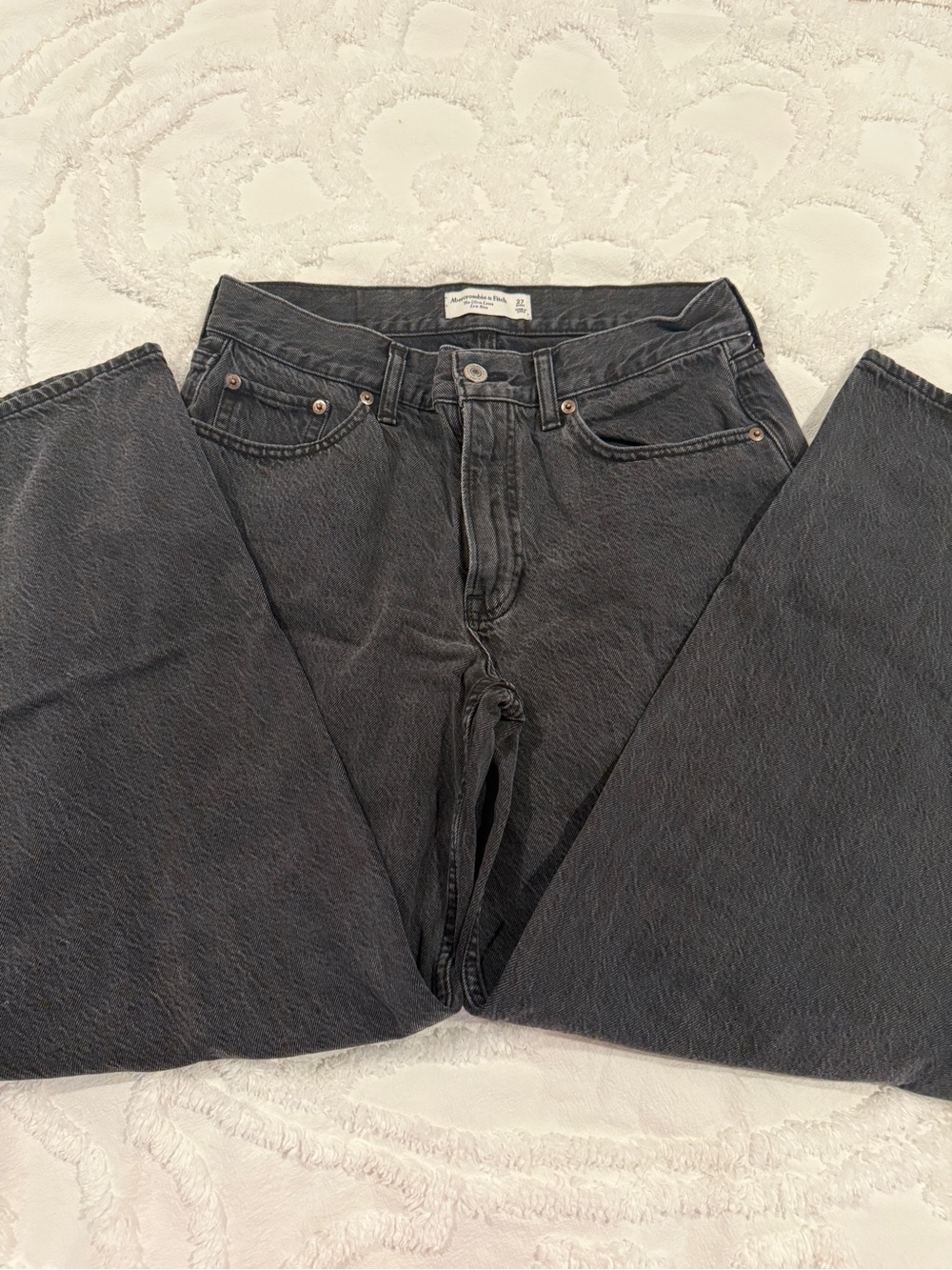 Abercrombie & Fitch Black Wide Leg Flare Jeans
